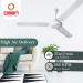 Omen Changing Lives 48inch (1200mm) Energy Saving Ceiling Fan for Homes & Office| High Air Delivery | Durbale Ball Bearing (White)