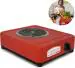 Orbon Deluxe Commercial 2000W, 1 Burner Radiant Electric G Coil Hot Plate| Cooking Stove| Heater, Red