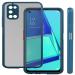Coverage Oppo CPH2059 / Oppo_A92 Smoke Cover Protective Shockproof Matte Hard Back Case Cover for Oppo A92 - Blue