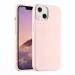 LIRAMARK Liquid Silicone Soft Back Cover Case for Apple iPhone 13 Mini (5.4 Inch) (Pink)