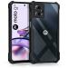 Juberous Shock Proof Crystal Clear Eagle Back Cover Case for Motorola G13 | Hard | 360 Degree Protection | Hybrid PC + TPU | Transparent Full Armor Device & Camera Protection (Black Bumper)