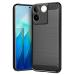 Fastship Silicone Rubber Hybrid Case Back Cover for IQOO Z7Pro / Vivo T2_Pro 5G - Black