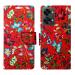 A D Enterprises Red Pattern Flip Cover for OnePlus Nord 2T 5G | Magnetic Case | Shock Absorbent | Flip Cover OnePlus Nord 2T 5G