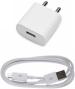 Webilla 3.1 A Multiport Mobile 3.1Amp Black Charger and Data Cable Charger With Detachable Cable (White, Cable Included)
