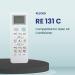 RESORB RE 131C, Compatible/Replacement for Haier AC Remote Control (Old Remote with Exactly Same function Will Only Work)