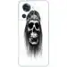 GADGETSWRAP Printed Vinyl Skin Sticker for Oneplus 10R - Long Hair Skull