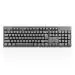 Enter Easy Click USB Wired Keyboard, Rugged Heavy-Duty Body, Ergonomic Design (Black)