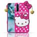 ZORZO Oneplus Nord Hello Kitty Back Case Cover Cute Case |Soft Silicone Rubber |with Pendant for Oneplus Nord - Pink