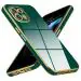Mr Case 6D Chrome Back Cover Case For Motorola Edge 20 Fusion | ( Gold Plated Frame | Glossy Backside -Green )