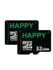 Happy 32GB Black MicroSD Class 10 15 Mbps Memory Card Pack of 2