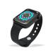 Ubon Fitguru 5.0 SW-71 With Bluetooth Calling|36 Hours Backup|Full Touch|Heart Rate Smartwatch (Black Strap, Free Size)