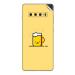 GADGETSWRAP Printed Vinyl Skin Sticker for Samsung Galaxy S10 - Minimal Emoji Cup Of Tea