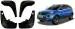 Gee Cee Black Abs Plastic O.E Type Mud Flaps Mud Guard For Tata Nexon Type-I (Set Of 4)