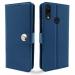 Balkans Redmi Note 7 / Note 7 Pro/Note 7s Flip Cover| PU Leather Finish | 360 Protection | Wallet & Stand | Strong Magnetic Flip Case for Redmi Note 7 / Note 7 Pro/Note 7s (Blue Button)