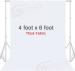 Eloies Professional (Heavy Duty Thick Lekra Polyester Fabric) White Backdrop for Photography Video Making Photoshoot Background for Photography Recording Photo, Photoshoot (4ft x 6ft)