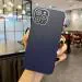 Sonty Iphone 12 Pro Max Blue And Glass Waterproof And Shock Absorbent Mobile Back Cover
