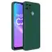 Rakulo For Realme C25 Liquid Silicone with Camera Protection Back Cover Case (Green)