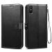 Beingstylish Black Leather Flip Back Cover Case For Redmi 9I