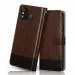 Mobiclonics Dual Colour Flip Cover for Itel A27 - Brown&Coffee