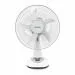 Sonashi Rechargeable Desk Fan SRF-014 [White] 14 Inch. Table Fan With 3 Speed Switch, Led Night Light | Electronic Appliances For Home, Workplace