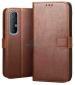 AmericHome Oppo Reno3 Pro, CPH2035, CPH2037, CPH2036 Brown Rubber, Cloth, Artificial Leather Shock Proof Mobile Flip Cover
