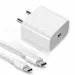 Ziome 20W Charger Type C Adapter for iPhone 15/15 Plus/15 Pro/15 Pro Max, iPhone 14/14 Plus/14 Pro/Max, iPhone 13/12/11 Series with Type-C to C Cable Cord for 15 Series [Free Cable Protector and Case]