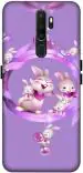 ANGELSKY Oppo A5 2020 Multicolor Plastic Cute Cartoon, Wallpaper Printed Waterproof Back Cover