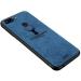 Rakulo Deer Pattern Cloth Texture Leather Finish Soft Fabric Case Hybrid Protective Case for Onelus 5T (Blue)