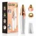 RIYUZONE 4 in 1 Lip Hair Removal Eyebrow Epilator Rechargeable Portable Facial Hair Remover for Women Face Bikini Peach Fuzz Upper Mustache Lip Chin, White
