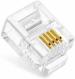 Royalcool RJ11 4 Pin Telephone Plug Sturdy And Durable (Pack Of 100)