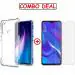 Kite Digital Oppo REALME Q Transparent Bumper Shock Proof Corner Soft TPU Silicone Flexible Back Case Cover and Premium Tempered Glass Screen Protector