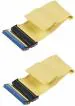 AdzMozi New, 40 Pins 80 Wire PATA EIDE IDE Hard Drive DVD Ribbon Cable IDC 40 80 Conductor - Pack of 2