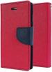 AmericHome Samsung Galaxy Grand Prime Pink Artificial Leather, Rubber, Cloth Grip Case Flip Cover