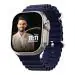 MEERtronics Watch 8 Ultra Series 9, Large HD Display with Bluetooth Calling Smart Watch for men, Rotating Crown, HR, BP & Sleep Monitoring, Wireless Charging Smartwatch (Dark Blue)
