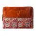 The Leather warehouse Leather & Fabric Kalamkari Compartment Handmade Unisex Laptop with Bag for Apple MacBook 15-16 inch (Red)