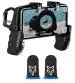 Gizitacore K21 Gun Trigger PUBG Mobile Game Controller 4 Finger Operations/Fast Shooting L1R1 Button Gamepad With Blue Logo Thumb & Finger Sleeve for Mobile Game, Anti-Sweat & Breathable for Pubg. [video game]