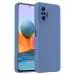 LIRAMARK Silicone Soft Back Cover Case for Xiaomi Redmi Note 10 Pro, Note 10 Pro Max (Silicone Blue)