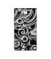 Casotec Black White Pattern Design Printed Silicon Soft TPU Back Case Cover for XOlO Q1010i