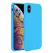 LIRAMARK Liquid Silicone Soft Back Cover Case for Apple iPhone X/XS(Sky Blue)