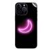 GADGETSWRAP Printed Vinyl Skin Sticker for iPhone 15 Pro - Purple Moon