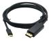 Microware USB C to DisplayPort Cable for MacBook Pro, Dell XPS 13/15, Black