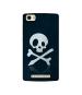 Casotec Skull & Crossbones Design Printed Silicon Soft TPU Back Case Cover for Panasonic P75