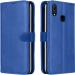 Frazil Leather Magnetic Vintage Flip Wallet Case Cover for Vivo Y93 (Blue)