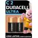 Duracell Ultra Alkaline C Batteries, pack of 2