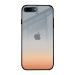 Qrioh Silver Ombre Glass Case for Apple iPhone 8 Plus