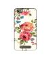 Casotec Vintage Painting Flower Design Printed Silicon Soft TPU Back Case Cover for Micromax Canvas Juice 4G Q461