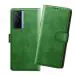 HANIRY Flip cover For VIVO X70 flip cover / Vivo V2133A flip cover / Green