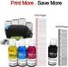 GPN PRINT HP 310 315 319 410 415 419 5810 5820 5821 Inktank PrInters Black and Tri Color Combo Ink Bottle (Pack of 4)
