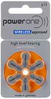 KP ORIGINAL BATTERY Power One Orange Zinc Air Hearing Aid Batteries