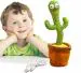 MACHSMART Hindi Song TikTok Dancing Cactus Plush Toy USB Charging,Sing 120pcs Songs